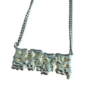 Bape X Ambush Gold Plated Flame Logo Chain